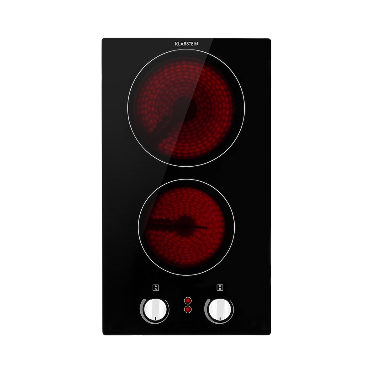 Klarstein EasyCook Domino Keramikkochfeld 3000W Drehregler schwarz Schwarz Image
