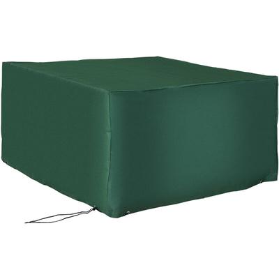 Schutzhülle Abdeckung Abdeckhaube für Gartenmöbel 135x135x75cm - Grün - Outsunny