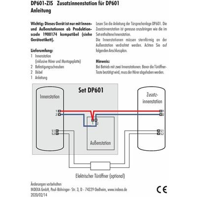 Indexa - Innenstation DP601-ZIS