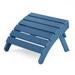 WINSOON All Weather HIPS Outdoor Folding Ottoman Adirondack Chair Footrest