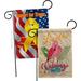 Breeze Decor Lovable Flamingo 2-Sided Polyester 18.5 x 13 in. Garden flag in Brown | 18.5 H x 13 W in | Wayfair BD-BI-GP-105060-IP-DBAF-D-US20-BD