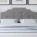 Willa Arlo™ Interiors Suwanee Panel Headboard Upholstered/Polyester in Gray | 56 H x 62 W x 2 D in | Wayfair 7F5C9AEA97E748FB9569FAF8115ADB89