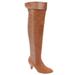 Extra Wide Width Women's The Melody Wide Calf Boot by Comfortview in Chestnut (Size 7 1/2 WW)