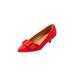 Extra Wide Width Women's The Holland Slip On Pump by Comfortview in Bright Ruby (Size 7 WW)