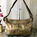 Coach Bags | Coach Ashley Leather E/W Duffle Handbag F15512 Brass/Steel | Color: Tan | Size: Os