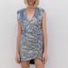 Zara Dresses | New Mini Sequin Dress Nwt | Color: Silver | Size: S