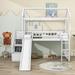 Casitas Twin Loft Bed by Harper Orchard in White | 84 H x 40 W x 94 D in | Wayfair EA09C4D1396D4A3D97D7E5D31878A688