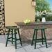 Rosalind Wheeler Waretown Patio Bar & Counter Stool Plastic in Green | 29 H x 20.5 W x 17 D in | Wayfair AFB798C62E404546A49DC4DF0B2102E0