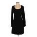 B. Smart Casual Dress - Sheath: Black Print Dresses - Women's Size Small