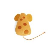 Dental Cheese Mouse Cat Toy, Orange