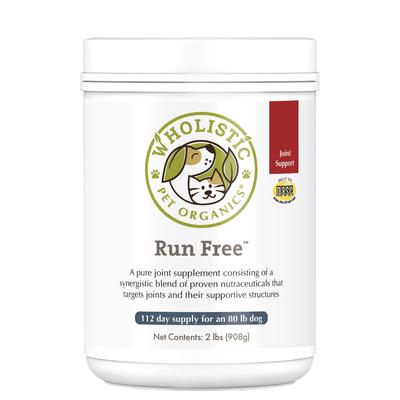 Wholistic Pet Organics Run Free Daily Hip & Joint Support for Dogs and Cats Supplement, 2 lbs.