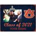 Auburn Tigers 10.5'' x 8'' Class of 2021 Personalized Clip Frame