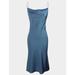 Zara Dresses | J.Ing Aurelie Blue Midi Slip Dress | Color: Blue | Size: Xs