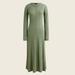 J. Crew Dresses | J.Crew Ribbed Knit Midi Dress-Ba959-Pale Cypress/Green-Cotton/Tencel Lyocell | Color: Green | Size: Various