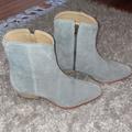 Free People Shoes | Free People Western Boots | Color: Blue/Gray | Size: 38