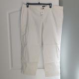 J. Crew Pants & Jumpsuits | J. Crew Flat Front, High Rise, Girlfriend Chino, Size 22, White | Color: White | Size: 22
