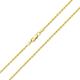 Bling Jewelry Unisex Solid Strong Yellow Gold Twist Cable Rope Chain Necklace For Men Women Nickel-Free 2MM 20 Inch