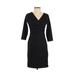 Ann Taylor Factory Casual Dress - Sheath: Black Plaid Dresses - Women's Size 0 Petite