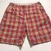 American Eagle Outfitters Shorts | American Eagle The Ae Plaid Mens Shorts Cotton Sz 33 Red | Color: Green/Red | Size: 33