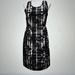 Burberry Dresses | Burberry Plaid With Black Floral Print Sz 2 | Color: Black/Gray | Size: 2
