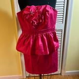 Lilly Pulitzer Dresses | Hot Pink Lilly Pulitzer Strapless Party Dress Size 4 | Color: Pink | Size: 4