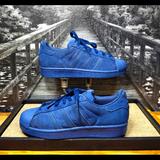 Adidas Shoes | Adidas Blue Suede Shell Toe Adidas Superstar Classics. Size 4. | Color: Blue | Size: 4bb