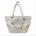 Michael Kors Bags | Authentic Coach ($350) Town Car Tote Crossgrain Leather Shoulder Bag Grey Birch | Color: Gold | Size: Os