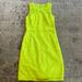 J. Crew Dresses | J. Crew Collection, Neon Yellow, Lace Pencil Dress, Size 2 | Color: Yellow | Size: 2
