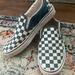 Vans Shoes | Blue Checkered Slip On Vans | Color: Blue | Size: 7.5