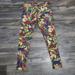 Lularoe Pants & Jumpsuits | Lularoe Leggings Floral Print Pants Soft Comfy Bottoms Womens Size Tall Curvy | Color: Red/Yellow | Size: Tall & Curvy