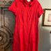 Kate Spade Dresses | Kate Spade Red Shirt Button Down Dress. Nwt. Size 10 | Color: Red | Size: 10