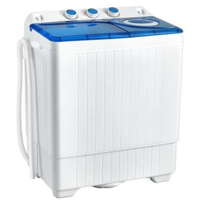 Costway 26lbs Portable Semi-Automatic Twin Tub Was...