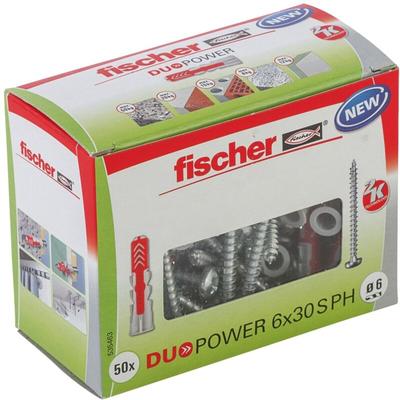 Fischer - DuoPower 6 x 30 ph ld mit Panhead-Schraube - 535463