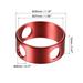 Ring Rope Tensioner Aluminum 8mm 3 Hole Tent Rope Adjuster for Camping - Red