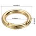 5pcs Spring Gate O Rings Round Snap Clip Zinc Alloy for Keyring Buckle