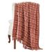 60 x 70 Cotton Throw with Pompom Stripe Design