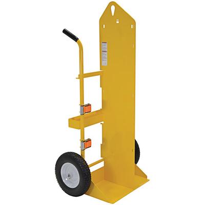 Vestil 500 lb. Welding Torch / Cylinder Cart with 2 Cylinder Capacity, Lift Eye, 16" Wheels CYL-EH-FF