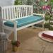 Birch Lane™ Outdoor Sunbrella Seat Cushion in Gray/Blue | 2 H x 57 W x 17 D in | Wayfair D2AF8A37B8414282B2CCA8ECF6B14397