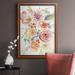 Rosdorf Park Floating Florals II Premium Framed Canvas- Ready To Hang Canvas, Solid Wood in Green/Indigo/Red | 27 H x 18 W x 2.5 D in | Wayfair