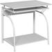 Inbox Zero Jaylun Desk Wood/Metal in White | 3.5 H x 12 W x 12 D in | Wayfair 4E5A7F2C41A844C183445468B5B7F5A3