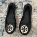 Tory Burch Shoes | Black Tory Burch Flats Size 7 | Color: Black | Size: 7