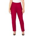 Plus Size Women's Liz&Me® Slim Leg Ponte Knit Pant by Liz&Me in Classic Red (Size 3X)