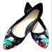 Nine West Shoes | Hpvelvet Flats | Color: Black/Blue | Size: 6