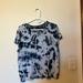 American Eagle Outfitters Tops | American Eagle Soft & Sexy Tie Dye Shirt | Color: Blue/White | Size: Xl
