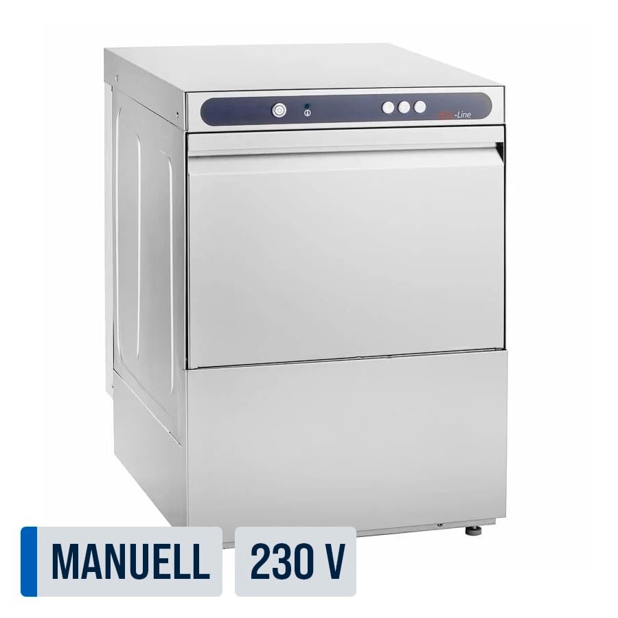 GastroHero Geschirrspülmaschine ECOLINE-GSM50S | 50x50 cm Korbmaß | Reiniger- & Klarspüldosierer | 230 V | Made in Europe Image