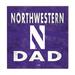 Northwestern Wildcats 10'' x Dad Plaque