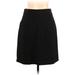 Banana Republic Wool Skirt: Black Solid Bottoms - Women's Size 10 Petite