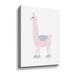 ArtWall Llama - Wrapped Canvas Graphic Art Canvas in Pink/White | 24 H x 32 W x 2 D in | Wayfair 9Lou014a2432w