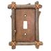 De Leon Collections Logs Single Toggle Switch Wall Plate/Switch Plate/Cover in Brown | 5.8 H x 4.3 W x 0.7 D in | Wayfair 66022