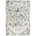 Blue/White 114 x 96 x 0.4 in Area Rug - Rizzy Home Geometric Area Rug in White/Blue/Beige Polypropylene | 114 H x 96 W x 0.4 D in | Wayfair